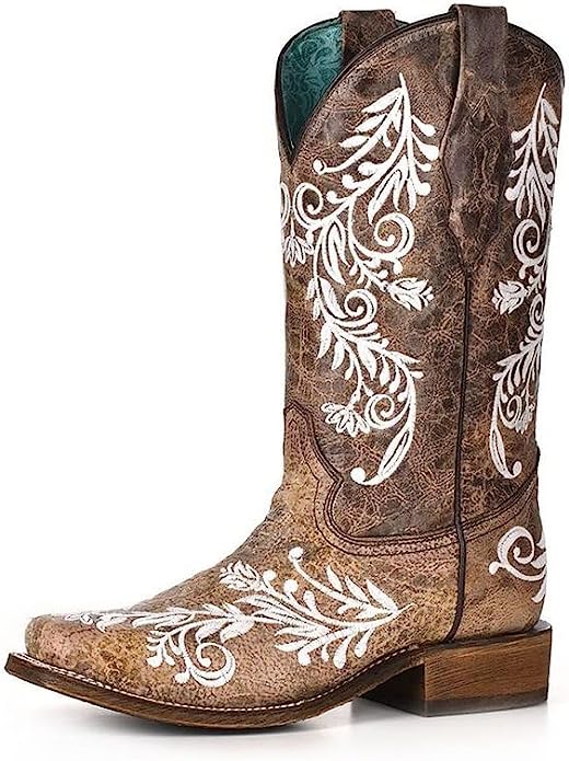 Corral Ladies Brown with Glow in Dark Stitching Western Boot A4063