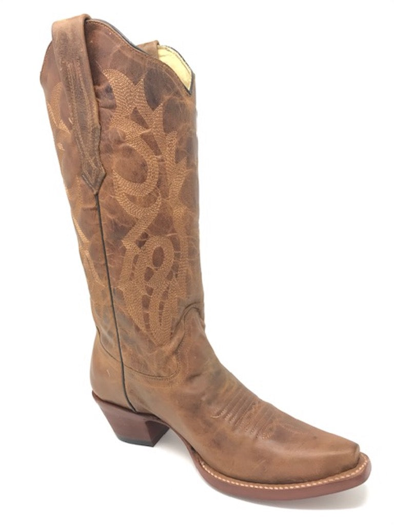 Corral Women's LD Brown Waxy Western Boot A2922