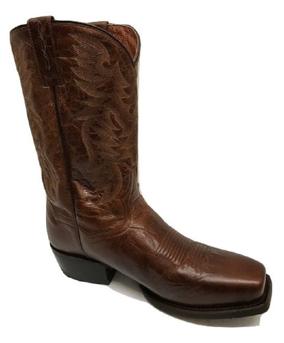 Dan Post Men's 12'' O'Neal Square Toe Western Casual Boots, Brown Leather DP2412