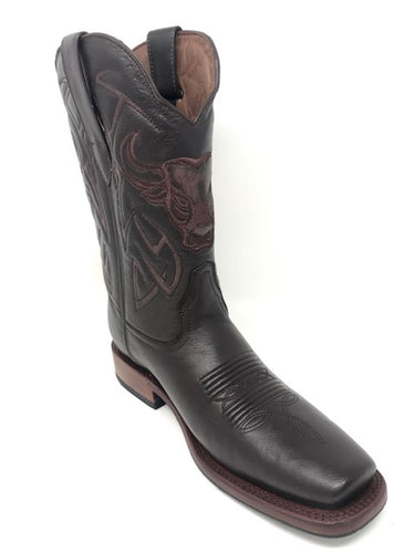 Denver Boots Men's 845 Cairo Brown Rubber Sole French Toe Western Boot 7483