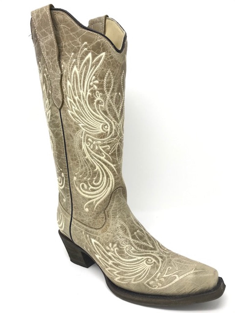 Corral Women's LD Bone-Beige Embroidery E1035