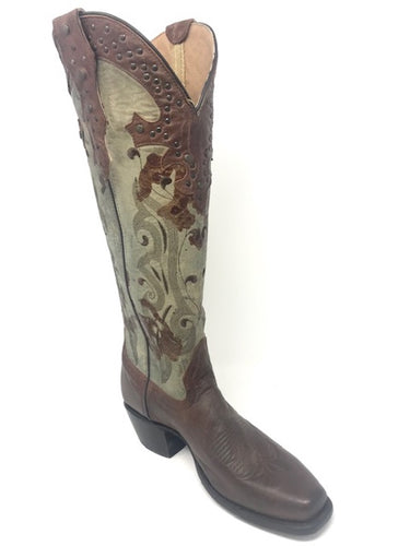 Sonora Lauren Green Women's Western Boot SN1651