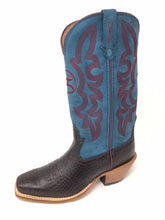 Load image into Gallery viewer, Twisted X Womens Leather Hooey Croc Cowboy Boots WHY0008